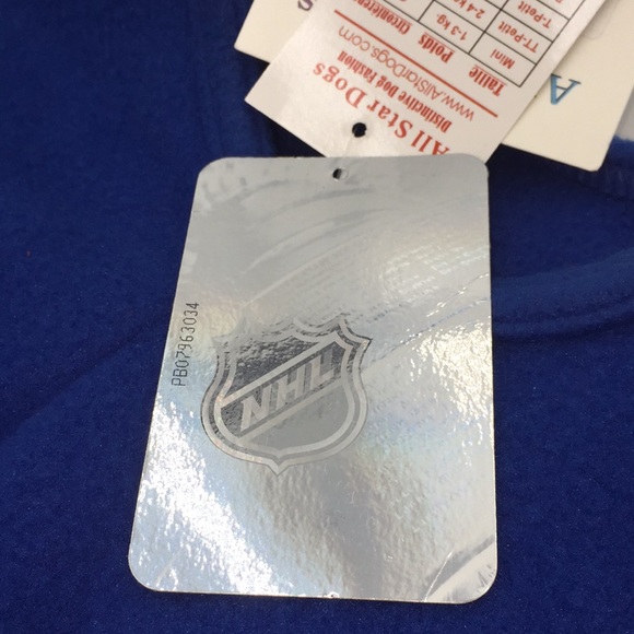 NHL Toronto Maple Leafs Dog Pet Fleece Blue Hoodie Sweater Size XX-Large - Picture 7 of 12